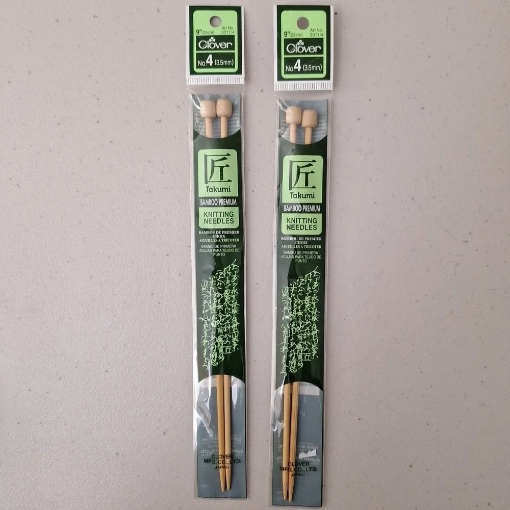 Clover‎ Takumi Bamboo Double Point Knitting Needles 9